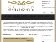 Tablet Screenshot of goldencareerstrategies.com